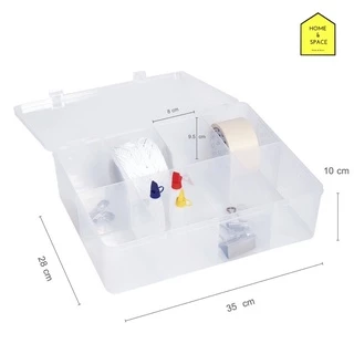 กล่องแบ่งช่อง 8 ช่อง รุ่น TFL-008 ขนาด ( กว้าง x ยาว x สูง ): 28 x 35 x 10 cm