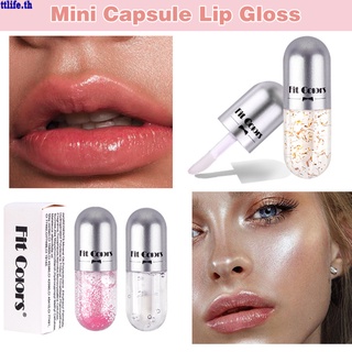 【ANDES】Women Mini Capsule Shiny Lip Gloss Moisturizing Transparent Color-changing Lip Gloss Plumper Oil Lips Tint Cosmetics Lip Makeup