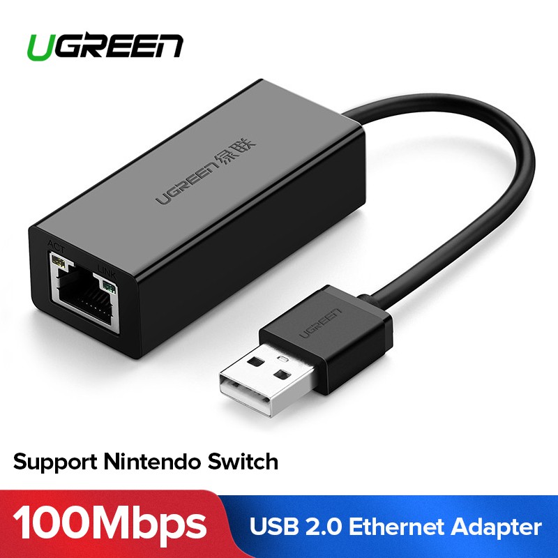 UGREEN LAN アダプター USB To RJ45 100 10Mbps 高速有線 Nintendo Switch ニンテンドースイッチ