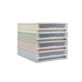 กล่องลิ้นชัก A4  UDEE  SV18013  รุ่น 4 ชั้น - สีพลาสเทล/Drawer box A4 UDEE SV18013 4-tier model - Plastel