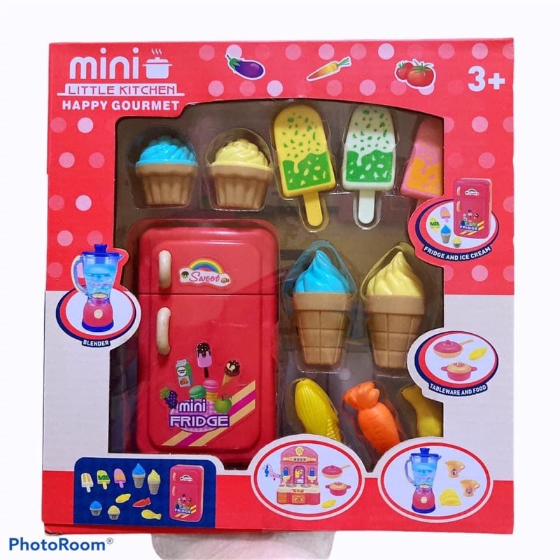 Mini Fridgeตู้เย็นไอศครีมมินิมีไฟ