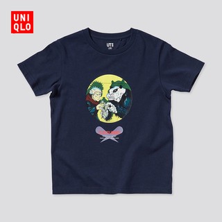 Uniqlo เสื้อยืดคอก ลมแขนสั้นสําหรับผู้ชายและผู้หญิง 436087 เสื้อคู่ ผ้านำเข้า พร้อม