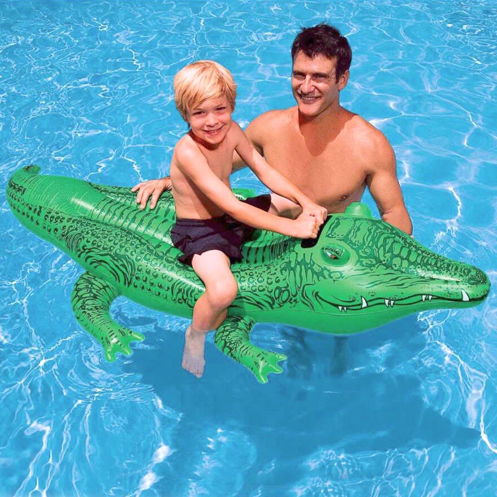 sale INTEX แพเป่าลม แพยางเป่าลม แพยางเป่าลมจระเข้ Lil Gator Ride-On รุ่น 58546