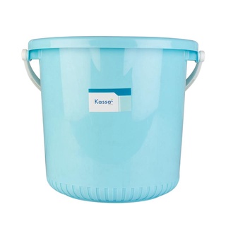 ถังน้ำหูหิ้ว รุ่น 2003 ขนาด 12 ลิตร สีฟ้า สายยาง ที่ฉีดน้ำ Water tank with handle model 2003 size 12 liters blue