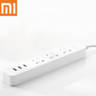 Xiaomi 3 Smart Adaptation รางปลั๊กไฟ 250V 10A พร้อมซ็อกเก็ตมาตรฐาน 3 พอร์ต USB 3 พอร์ต สําหรับโทรศัพท์ PC Mi Smart Plug