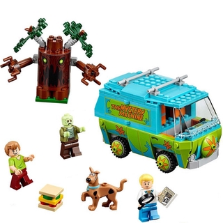 ชุดของเล่นบล็อกตัวต่อเครื่องปริศนา The Scooby Doo Fred Shaggy Zombie Zeke ขนาดเล็ก 305 ชิ้น