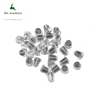 St.kunkka 200 ชิ้น/ล็อตต่างหูซิลิโคนรอบกลับ Stoppers ต่างหูย…