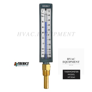 Trerice-HT30 (straight) เทอร์โมมิเตอร์แบบก้านจุ่มเกลียวออกล่าง ยี่ห้อ Trerice ขายพร้อม Brass Thermowell Stem 2"