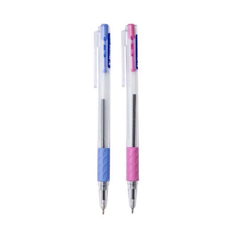 (1ด้าม) ปากกาลูกลื่นตราม้า  H-301 หัวขนาด 0.5 มม.มีสีแดงและน้ำเงิน