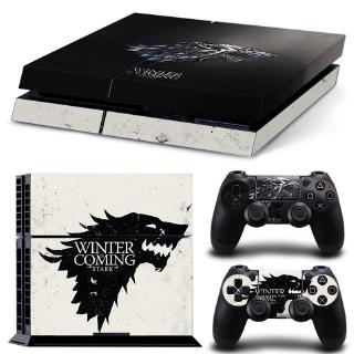 สติ๊กเกอร์ไวนิลลาย Game of Thrones ฤดูหนาวสำหรับ PS 4