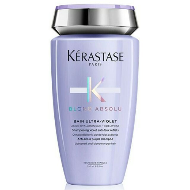แชมพูม่วง ลดผมเหลืองสำหรับผมสีบลอนด์ Kerastase Blond Absolu Bain Ultra-Violet Shampoo 250ml