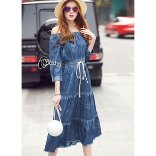 Long dress ผ้า denim