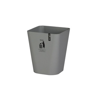 ถังขยะเหลี่ยม 11 ลิตรDKWHH-224P/6ขาวอมเทา ถังขยะ 11 liter square trash bin DKWHH-224P/6 greyish white