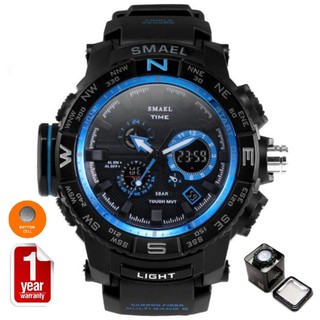 SMAEL นาฬิกาข้อมือผู้ชาย Sport Digital LED รุ่น SM1531 (Black/Blue)