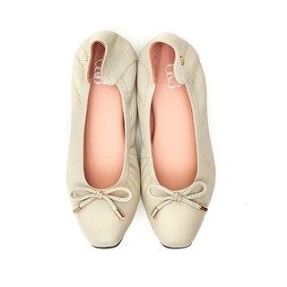 O&amp;B รองเท้าหนังแท้รุ่น Audrey comfy in Ivory white (New Edition)