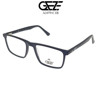 กรอบแว่นตา GEZE รุ่น A1079-C1B เต็มกรอบสีดำด้าน น้ำหนักเบา ใส่สบาย Vintage