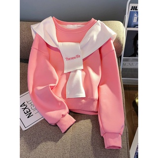 เสื้อกันหนาว ผ้าคลุมไหล่ ขนาดเล็ก สีชมพู สไตล์เกาหลี สําหรับผู้หญิง