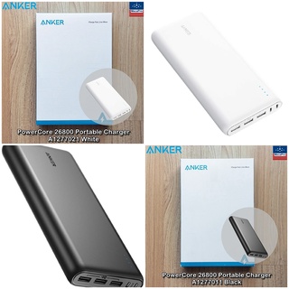 Anker® PowerCore 26800 Portable Charger แองเคอร์ พาวเวอร์แบงค์ Compact 26800mAh แบตสำรอง แถม Micro USB + ถุงผ้า