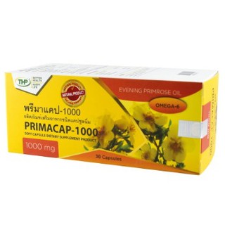 THP PRIMACAP  1000 mg น้ำมันอีฟนิ่งพรีมโรส 30 เม็ด (19410)