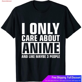 เสื้อยืดผู้ชายและผู้หญิง I Only Care About Anime T-Shirt Sports T-shirt