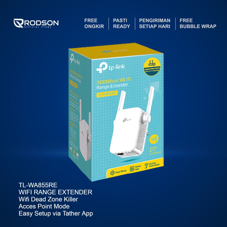 TP LINK TP-LINK TL-WA855RE 300Mbps ตัวขยายสัญญาณ WiFi TPLINK WA855