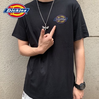 ใหม่ เสื้อยืดคอกลม แขนสั้น ผ้าฝ้าย พิมพ์ลาย Dickies ทรงหลวม สําหรับผู้ชาย และผู้หญิง