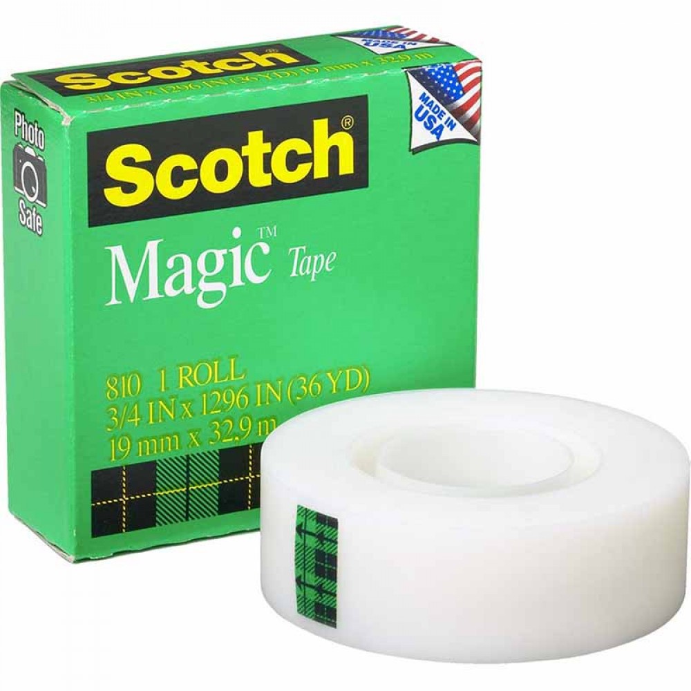 [HUANYO] 3M Scotch 810 เทปเมจิกกาวที่มองไม่เห็น 19mm x 33m