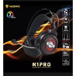 NUBWO หูฟังเกมมิ่ง (สีดำ) รุ่น N1 PRO