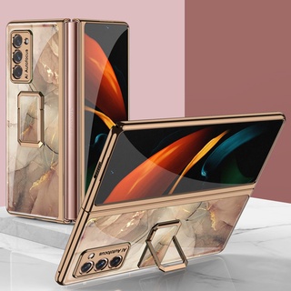 เคสโทรศัพท์มือถือ พร้อมแหวนขาตั้ง สําหรับ Samsung Galaxy Z Fold 4 3 2 5G Fold 2 Fold 3 Fold 4 5G