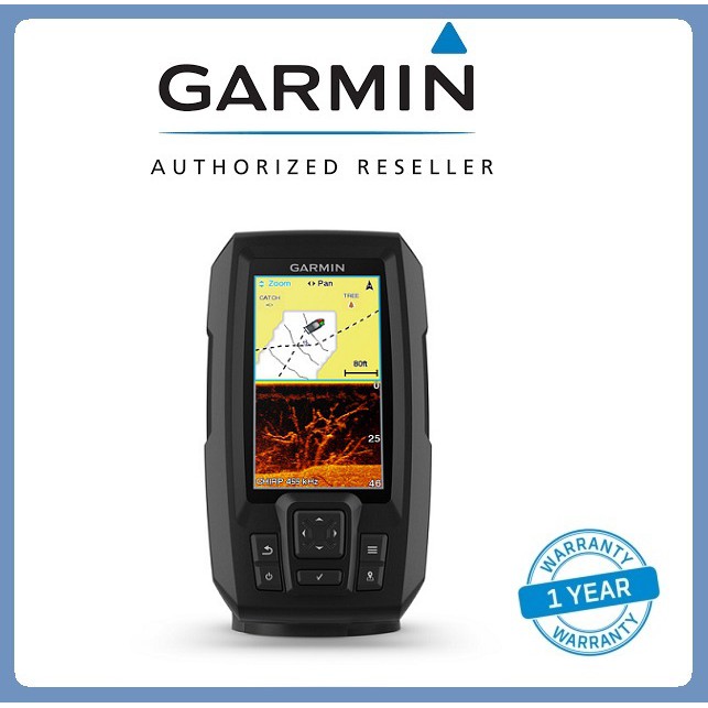 เครื่องหาปลา + GPS รุ่น Garmin Striker Plus 4cv เมนูอังกฤษ พร้อมหัว Transducer แถมฟรี หมวก