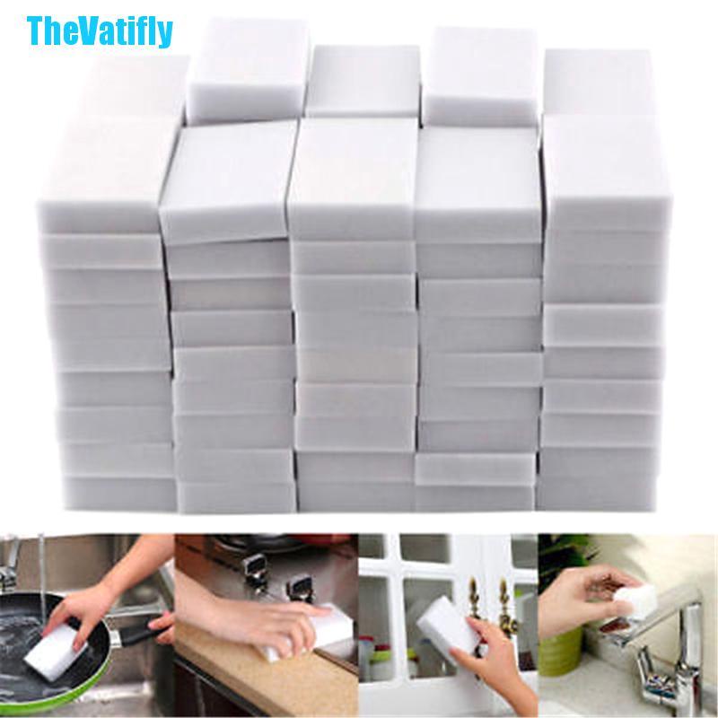 Thevatifly ฟองน้ําเมลามีน สําหรับทําความสะอาด 10 ชิ้น