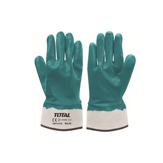 TOTAL ถุงมืออุตสาหกรรมเคลือบเต็ม XL (10 นิ้ว) รุ่น TSP12105 ( Industrial Glove )