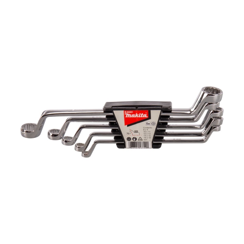 MAKITA B-65551 : ชุดดประแจแหวนคอสูง 5 ชิ้น