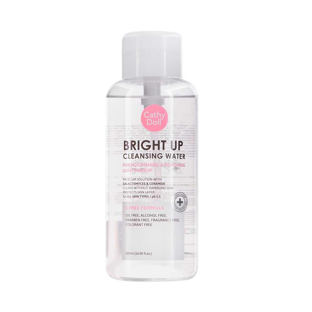 Cathy Doll ไบร์ทอัพคลีนซิ่งวอเตอร์ 500ml เคที่ดอลล์ Bright Up Cleansing Water 500ml