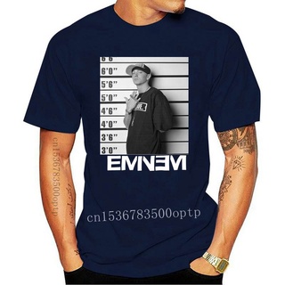 เสื้อยืด พิมพ์ลาย Eminem Mugshot สีดํา สไตล์ฮิปฮอป อย่างเป็นทางการ สําหรับผู้ชาย 2022