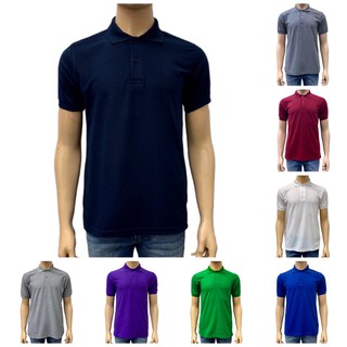 เสื้อโปโลผู้ชายแขนสั้น ผ้าจูติสีพื้น 5ไซส์ 10 สี
