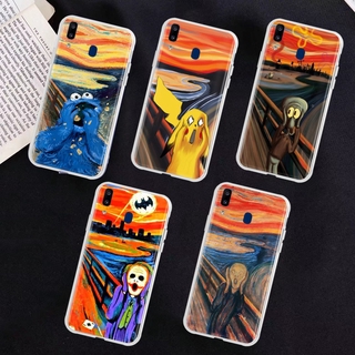 เคสใส ลาย The Scream สําหรับ iPhone 5S 8 XR 6S 11 5 6 7 Pro Max SE Plus