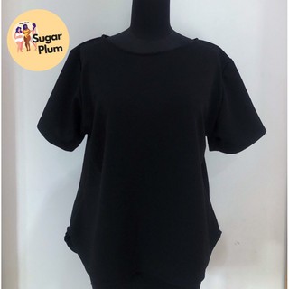 เสื้อสีดำ ขาว plus เสื้อสาวอ้วน-อวบ เสื้อผู้หญิงคนอ้วน เสื้อสาวอวบ T-shirt Plussize เสื้อสีพื้นไซส์  คุณภาพดีมาก