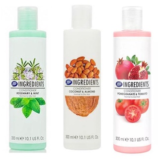 Boots Conditioner coconut almond, promegranate&amp; tomato ครีมนวดผมผสมน้ำมันมะพร้าวและอัลมอนด์ทับทิม