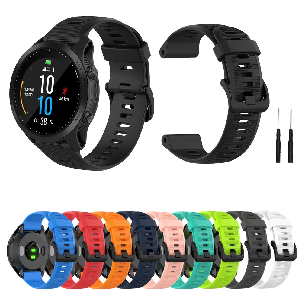 สายนาฬิกาข้อมือซิลิโคน แบบเปลี่ยน สําหรับ Garmin Forerunner 945 Garmin Forerunner 945 935