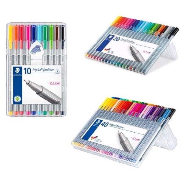 ปากกา Steadtler Triplus 334 ชุด 10 สี, 20 สี, 40 สี