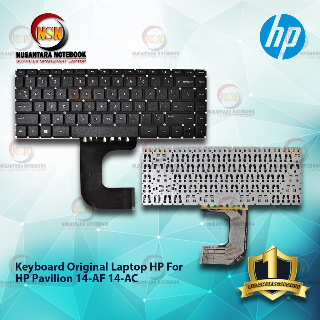 Hitam Hp Pavilion 14-AF 14-AC Laptop Keyboard สีดํา (เวอร์ชั่นสหรัฐอเมริกา)