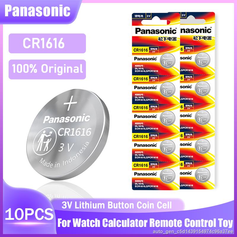 10pcs Panasonic Cr1616 Cr 1616 Dl1616 Ecr1616 Br1616 3v Lithium Battery ...
