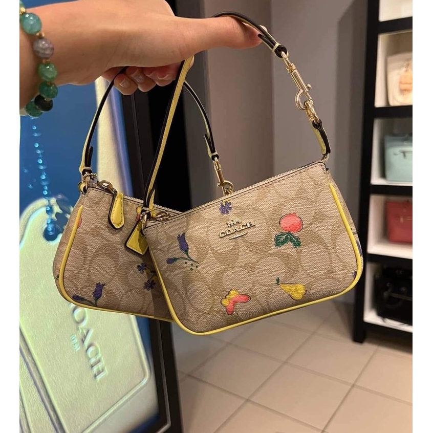 coach Nolita 15 In Signature Canvas With Dreamy Veggie Print