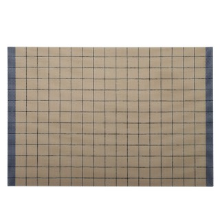 ที่รองภาชนะ แผ่นรองจาน PVC GRID สีน้ำเงิน อุปกรณ์บนโต๊ะอาหาร ห้องครัวและอุปกรณ์ PLACEMAT GRID PVC BLUE