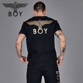 Boylondon Official Bronzing Eagle Print Couple Outfit Short Sleeve T-shirt Mens Womens T-shirt