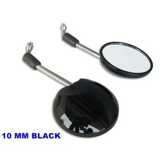 HONDA SUPERCUB year 2000-2019 MIRROR SET (10 mm.) "BLACK" // กระจกมองข้าง ทรงกลม สีดำ สินค้าคุณภาพดี