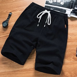 ✨กางเกงขาสั้น สามส่วน เอวยางยืด Mens Casual Shorts Fashion Comfy elastic Breathable pants  FS✨