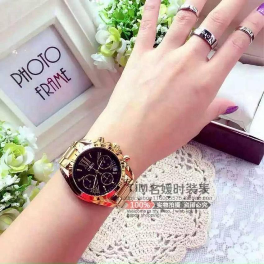 นาฬิา GEDI ของแท้ งานเกาหลี หน้าปัดสไตล์ MK สุดฮิต ขายดีมาก -สินค้าของแท้ กันน้ำได้