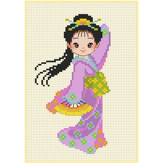 ชุดปักครอสติช การเต้นรำชาติต่างๆ ชุดปักครอสติช ภิญญ์ ,Cross Stitch Kit Pinn (Pre Order)